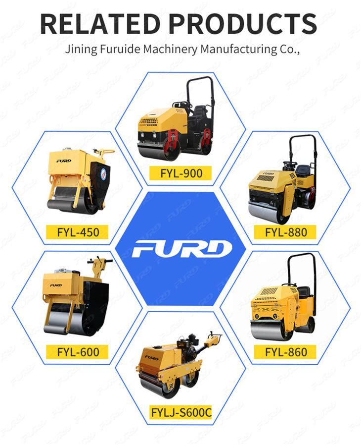 500kg Walk Behind Drum Road Roller with Single Drum for Sale