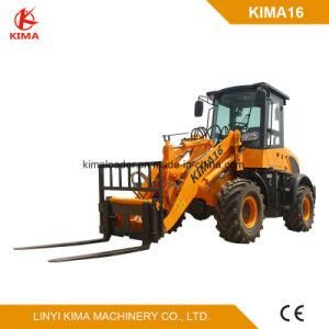 Kima16 Front End Small Loader 1.6 Ton 0.8m3 Bucket Capacity Ce