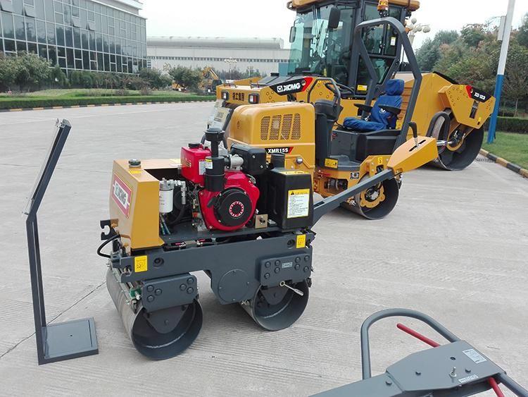 XCMG Factory 2 Ton Road Roller Compactor Xmr153 China New Hydraulic Small Mini Light Double Drum Vibratory Road Roller Price