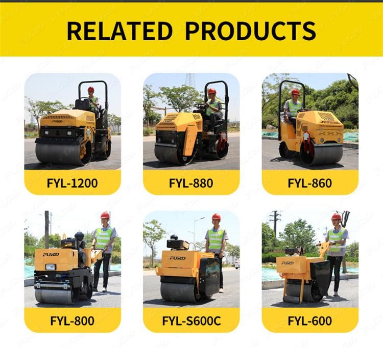 Furd Double Drum Road Roller Vibratory Roller Asphalt Compactor