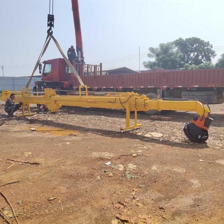 Production Excavator Telescopic Boom with Grapple Long Arm Excavator Lumbering Work Construction Machinery Spare Parts