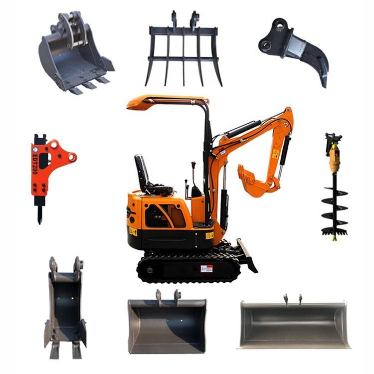 Xiniu Xn08 880kg Mini Crawler Excavator Small Digger with Attachments