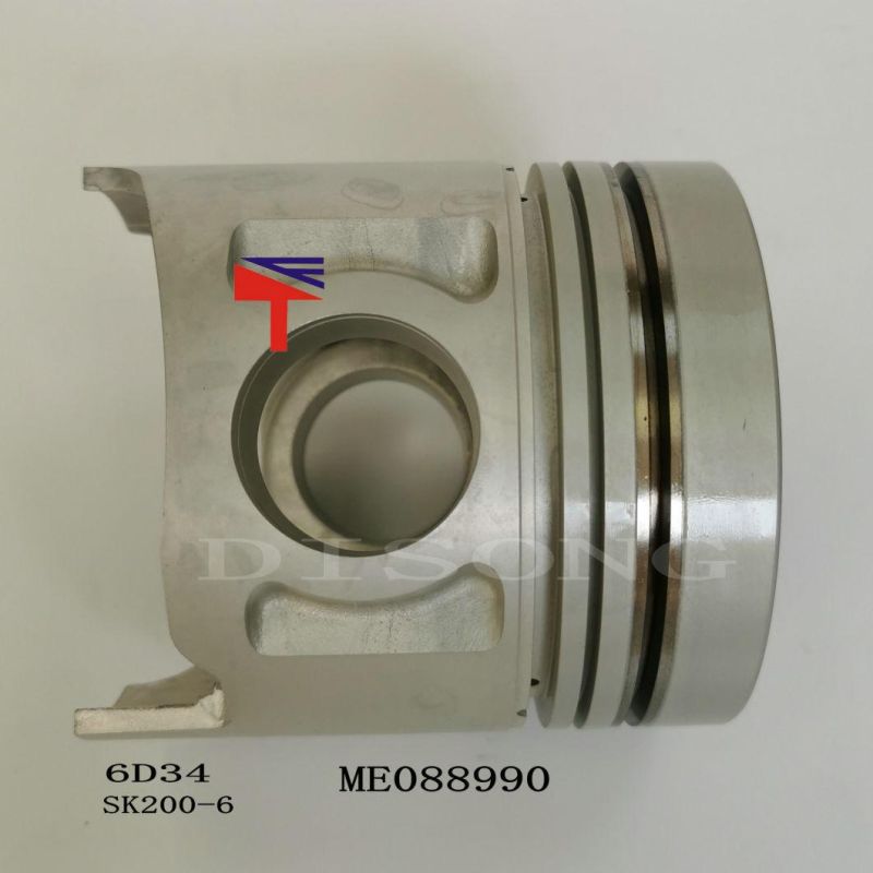 High-Performance Diesel Engine Engineering Machinery Parts Piston Me088990 for Engine Parts 6D34 Sk200-6 Generator Set