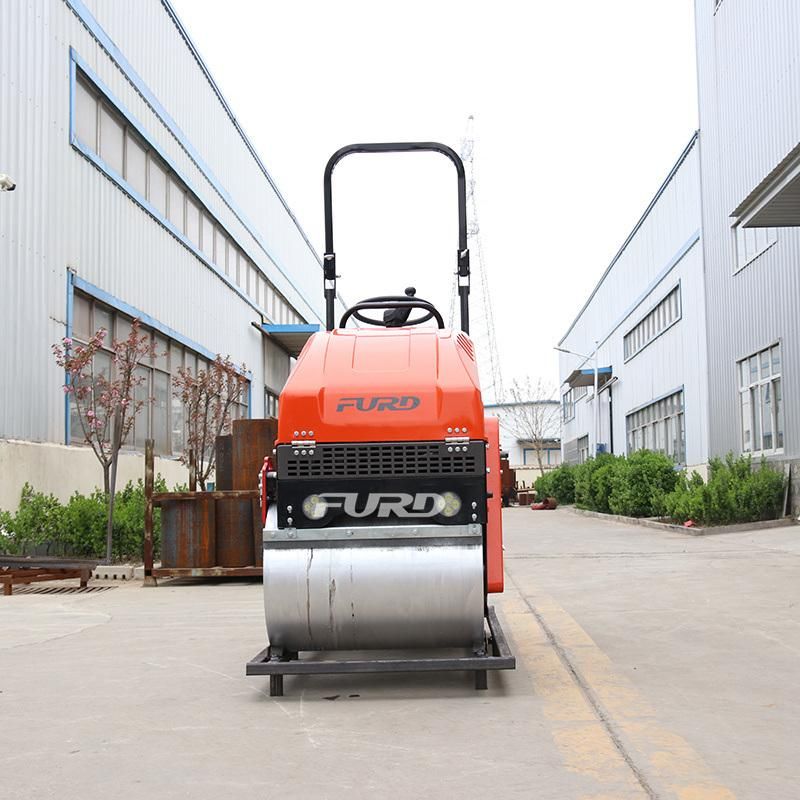High Compacting Efficiency 1000kg Hydraulic Drive Road Roller for Asphalt Roads