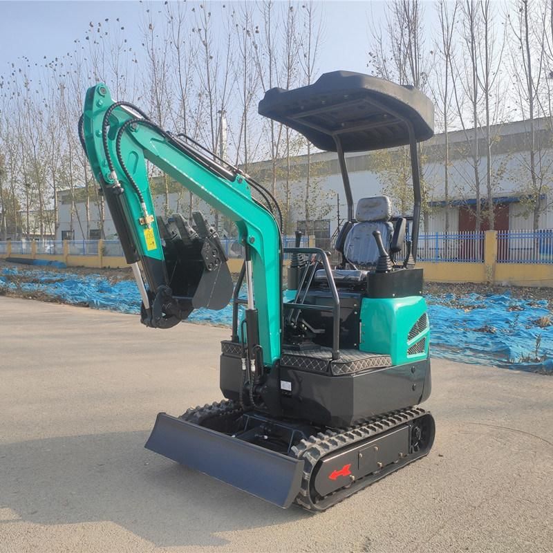 Earthmoving Machinery 1.8ton Mini Excavator with Beautiful Blue Colour