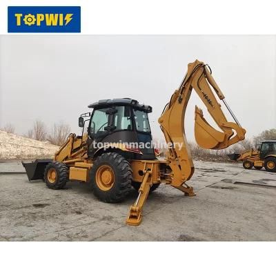 Good Quality Diesel Type Mini Wheel Grain Backhoe Loader Tractor Loader for Farm Companct Structure Front End Loader