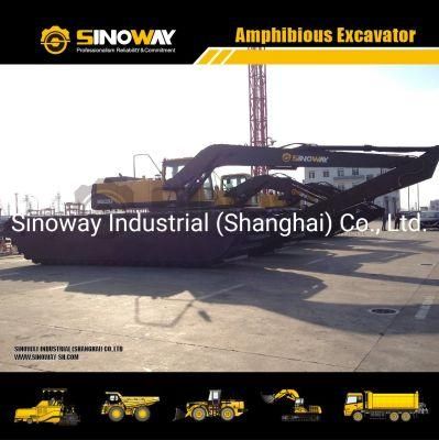 18m Long Arm Reach Sinoway Swea220lb Amphibious Excavator for Sale