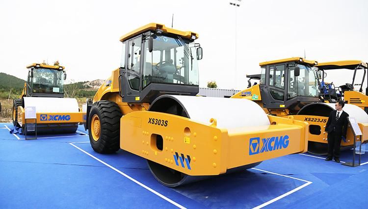 XCMG Xs303s 30 Ton Full Hydraulic Single Drum Vibratory Roller