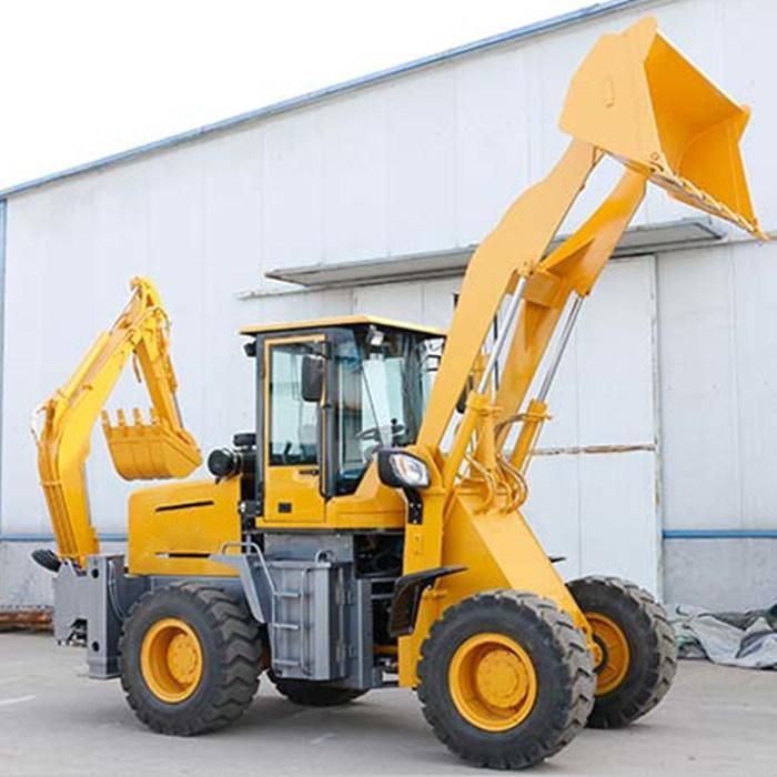 Factory Price 3.5 Ton 4 Wheel 37kw Smallest Mini Backhoe Loader
