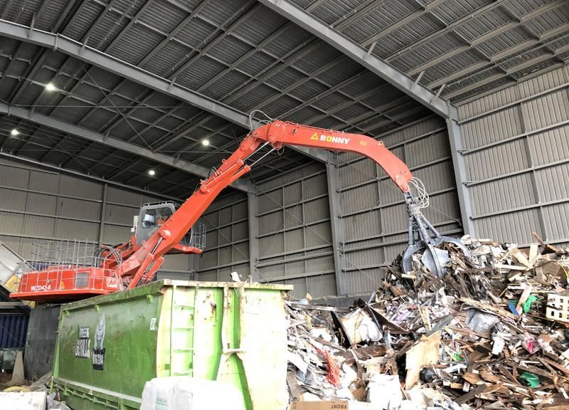 Bonny Wzd46-8c Stationary Electric Hydraulic Material Handler for Garbge Handling at Waste Treatment Plant