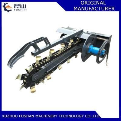 Compact Loader Hydraulic Chain Trencher Attachment for Sale