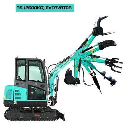 Mini Crawler Digger Hydraulic Agricultural Excavator Machine for Sale Excavator Price Manufacturers
