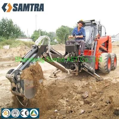 Skid Steer Hitched Hydraulic Drive Backhoe Digger Excavator Loader