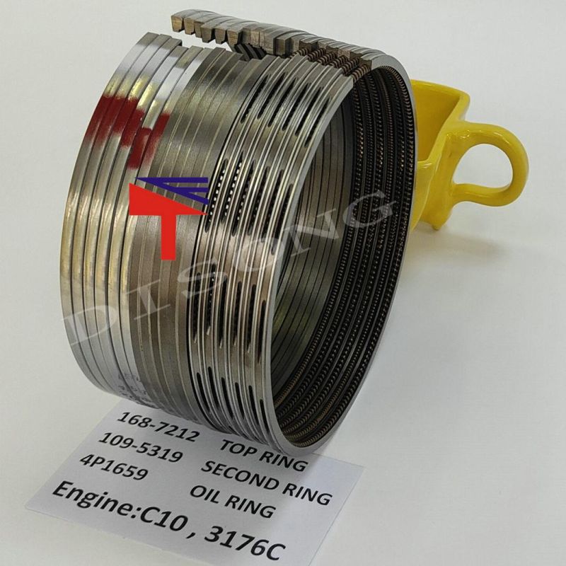 High Quality Diesel Engine Mechanical Parts Piston Ring 4p1659 109-5319 168-7212 for Excavator Parts E345b Engine Parts C10 3176c Generator Set
