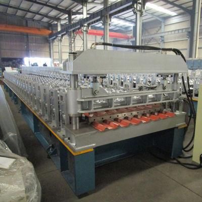 Color Steel Galvanized Trapezoidal House Roofing Sheet Roll Forming Machine