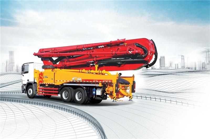 30m 37m 39m 43m 49m Long Boom Chassis Truck Mounted Concrete Pump Mobile Pump Truck Pump Line Pump Stationary Pump Placing Boom with Factory Promotion