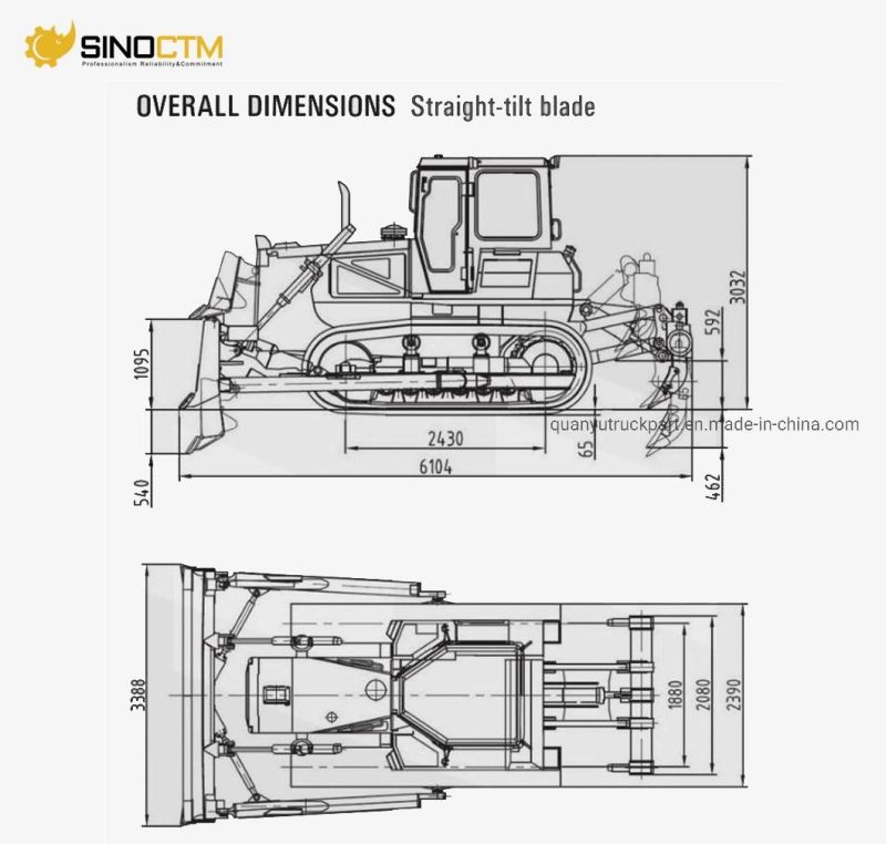 China Heavy Machinery Bulldozer 130HP Shantui SD16