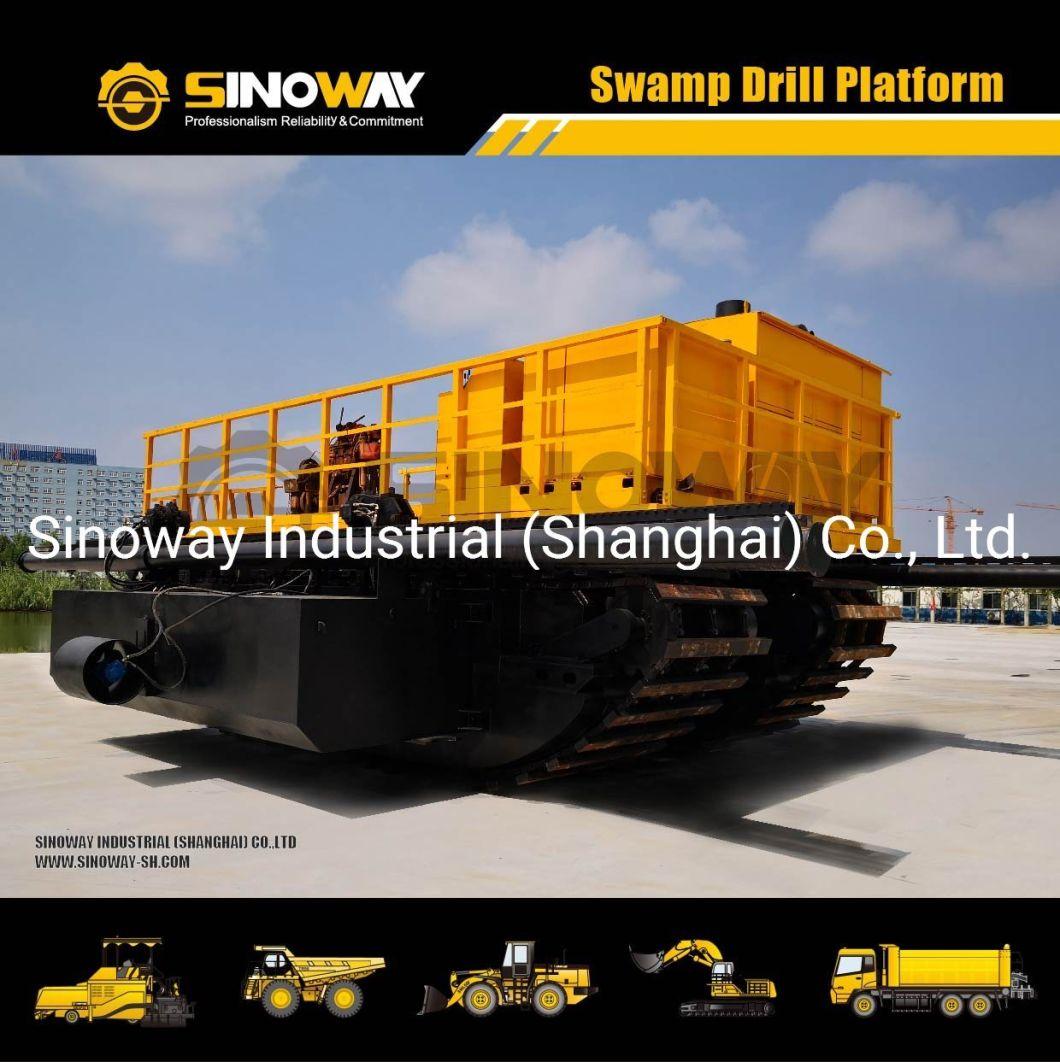 Marsh Buggy Drill Rig with Jacking up Legs Custom Swamp Barge Drilling Rig for Sale