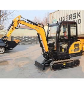 Chinese Digger Machine Mini Tractor Excavator 1.8 Ton