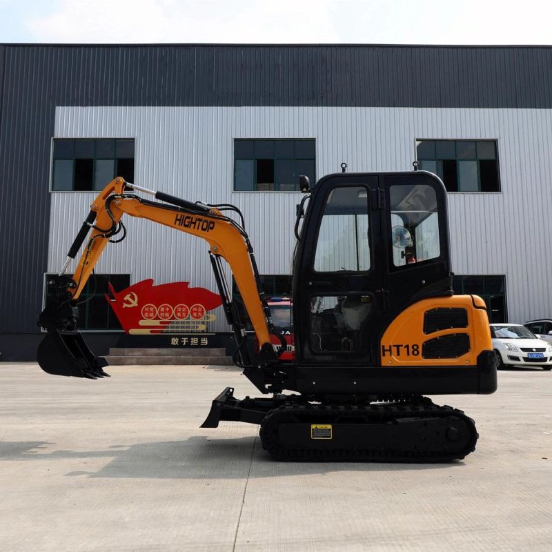 EPA Approved 1.8 Ton Mini Excavator with Closed Cabin