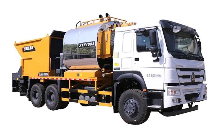 XCMG Official Truck Mounted Slurry Seal Paver Xtf1003 Asphalt Synchronous Chip Sealer for Sale