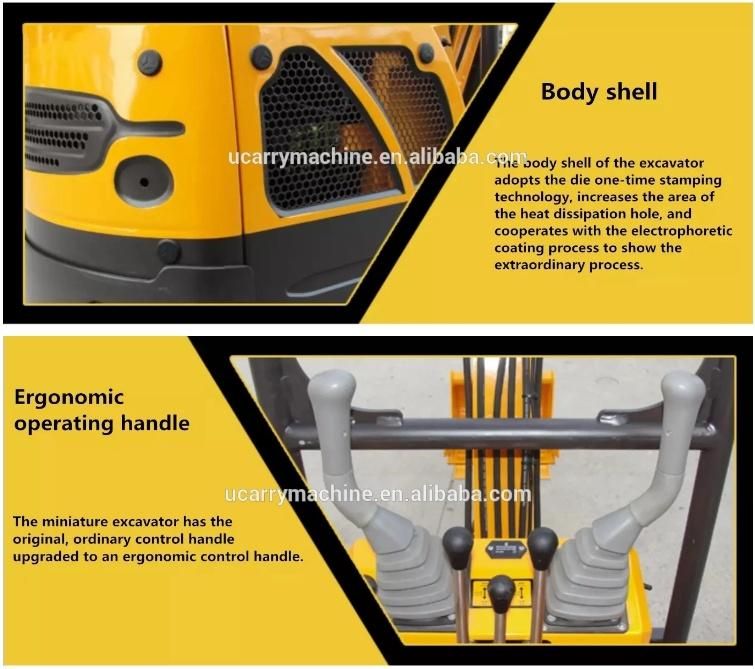 Direct Factory Sale Cheap Mini Digger 1.2 Ton Mini Excavator for Sale
