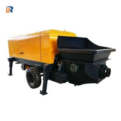 Small Trailer Mounted Diesel Concrete Pump (50~60m3/h) for Sale
