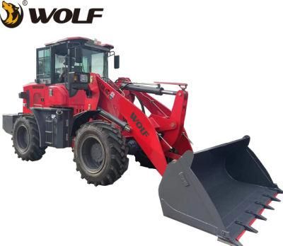 China Wheel Loader Wl928 with Rated Load 2.8t with Standard Bucket with Wood Grabber with Yto/Cummins Engine