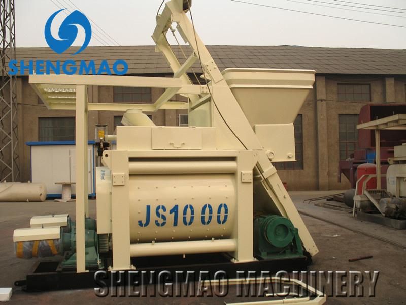 Concrete Batching Mixing Station Two Shaft Concrete Mixer 90m3/H