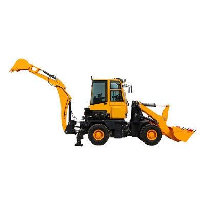 China Wheel Backhoe Loader 1.5ton with Yuchai Tractor Telescopic Front End Loader with ISO