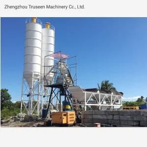 Construction Equipment 25m3/Hr-75m3/Hr Concrete Mixing Plant Stationary Concrete Batching Plant