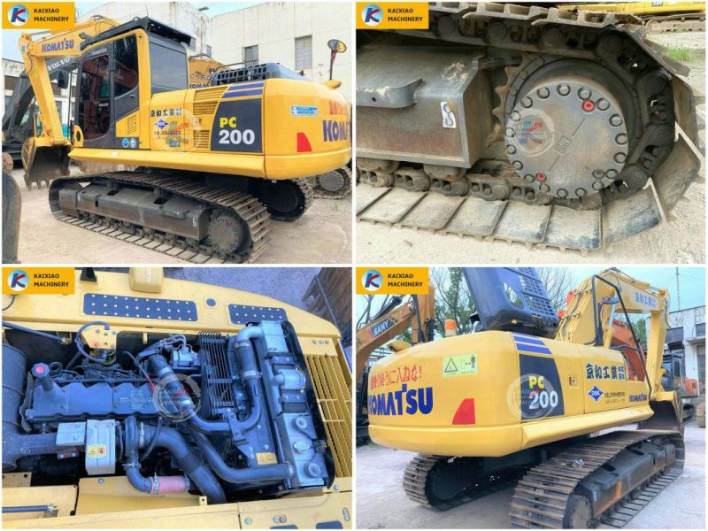 Japanese Backhoe Hitachi/Cat /Kobelco 200/Komatsu PC200-7/PC200-8/PC220 Hydraulic Excavators 20 Ton Crawler Big Large Japan Secondhand Used Komatsu Excavator