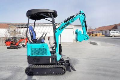 Cheap Price Chinese Mini Excavator Small Digger Wheel-Crawler Excavator 1.8ton for Sale
