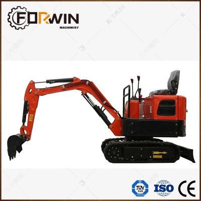 Factory Direct Sale 1.5 Ton Small Hydraulic Digger Fw15D Mini Backhoe Crawler Track Excavator