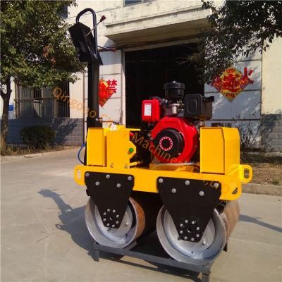 800kg Double Drum Walking Behind Mini Vibratory Road Roller