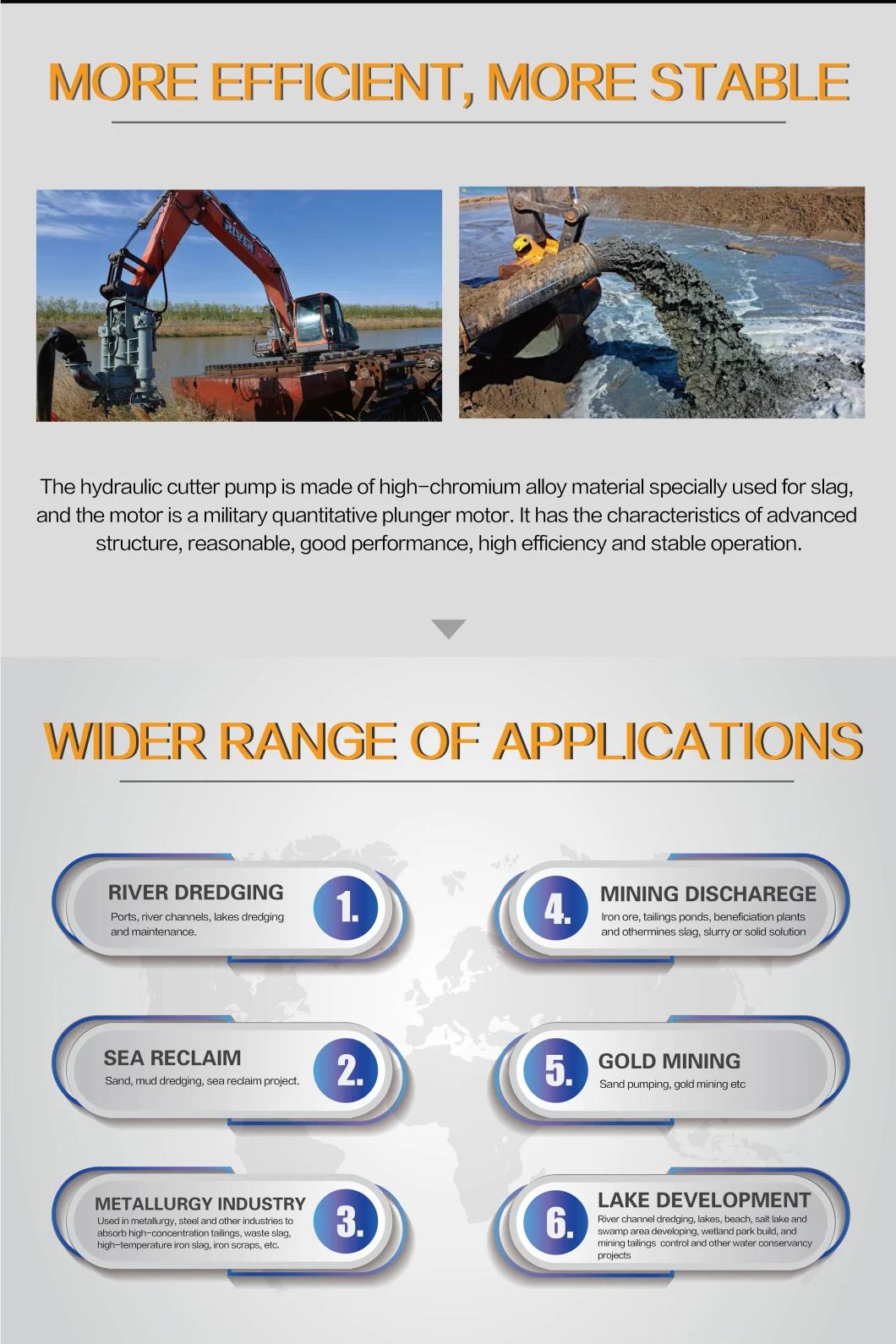 80m3/H 100m3/H - 500m3/H Water Flow Cutter Suction Dredging Pump Dredge Slurry Pump for Reclamation of Rivers & Lakes