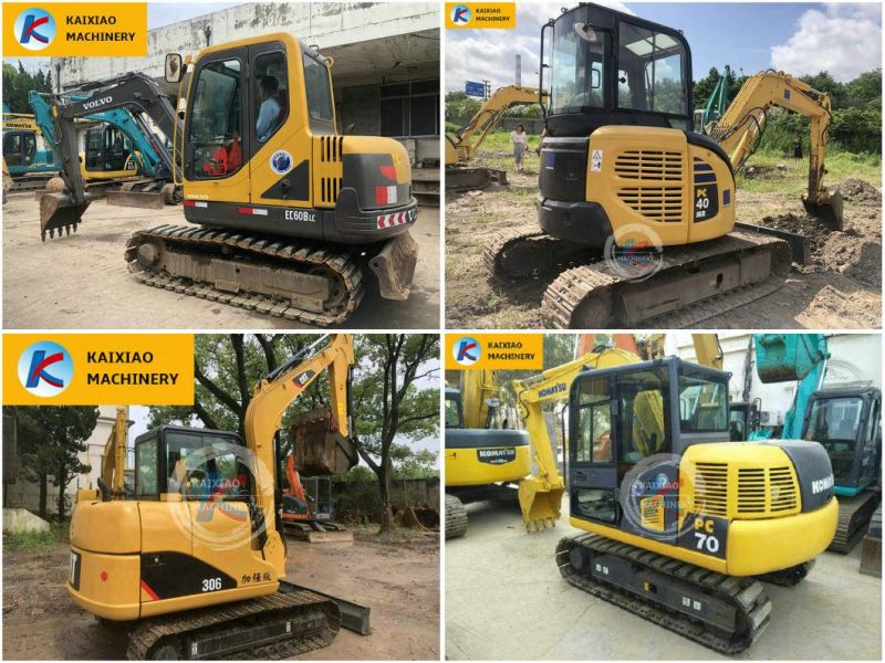 Japanese Medium Size Doosan/Kobelco/Kubota/Cat/Hitachi/Hydraulic Komatsu PC40/55/56/60-7/70-8/ Mini 4/6/7ton Small/Crawler/Backhoe/Second Hand/Used Excavator