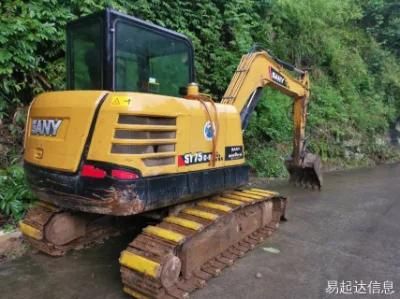 Used Mini Medium Backhoe Excavator Sany Sy60c Construction Machine Second-Hand
