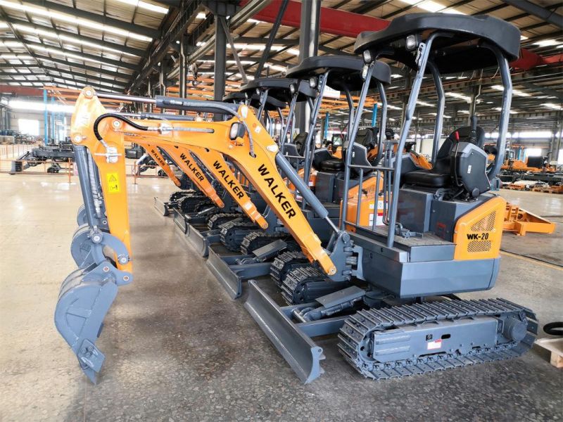 China Factory Wholesale 0.6/0.8/1/1.2/1.5/2ton Mini Mini Excavator Backhoe Excavator Crawler Excavator Tailless Excavator Construction Site/Farm/Garden CE CE