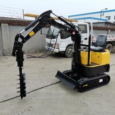 2022 Hot Sale Compact Machinery 1 Ton Screw Pile Mini Excavator