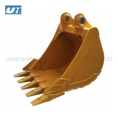 Mini Excavator Cat312 Width 1000mm Digging Bucket with Teeth Earthwork Rock High Quality Bucket