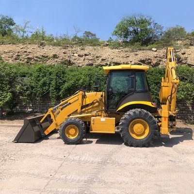 Factorydesign High Quality Articulate 4X4 Fw388 Small Mini Tractor Wheel Towable Backhoe Loader for Sale with Attachment List Discount Price
