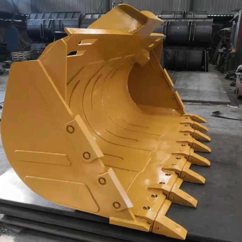 Wheel Loader Rock Bucket with Triangle Cutting Blade