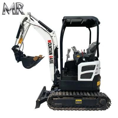 Japanese Eurov Kubota Engine 2 Ton Zero Tail Mini Excavator
