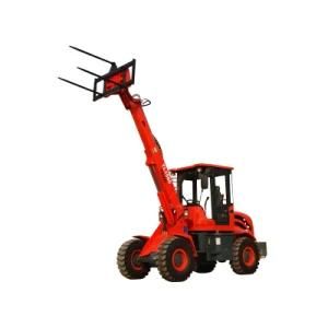 Multi-Functional Telescopic Mini 4WD Tractor Front End Wheel Loader with Skid Steer Attachment