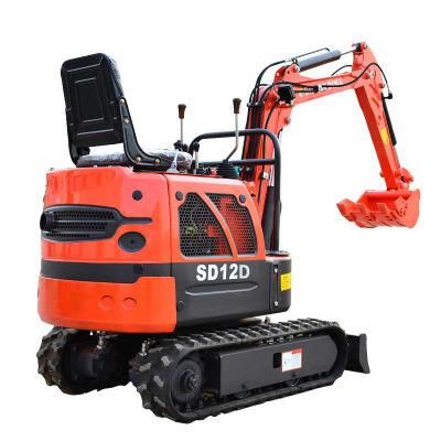 Building Engineering Micro Diggers Crawler Hydraulic Small Loader Bucket Mini Excavator Price for Home, Garden, Agriculture