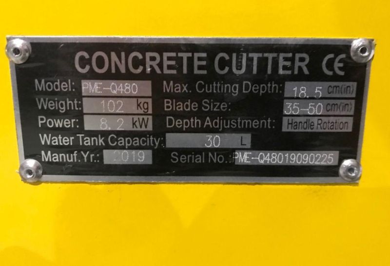 Pme-Q480 13HP Honda Air-Cooled Concrete Cutter Machine Price
