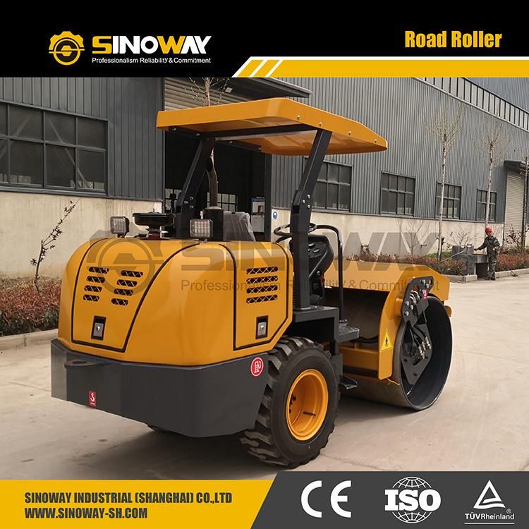 Small Single Drum Compactor Roller 3.5 Ton Vibratory Roller for Road Construction