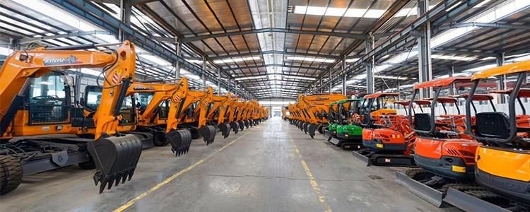 High Quality Hot Sale Xiniu 85-9X 8ton Wheel Mini Small Micro Hydraulic Excavator Pelle Digger Bagger Minibagger Farm Machinery