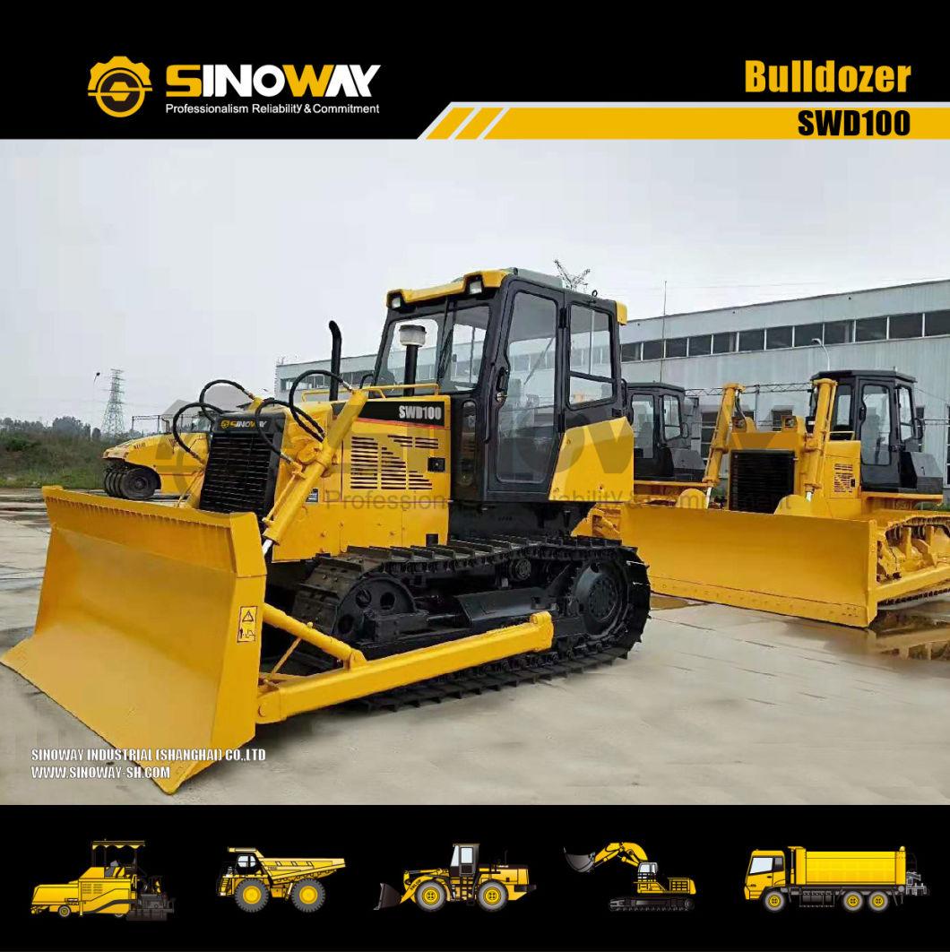 10 Ton Landfill Bulldozer 100HP Swamp Track Type Tractor